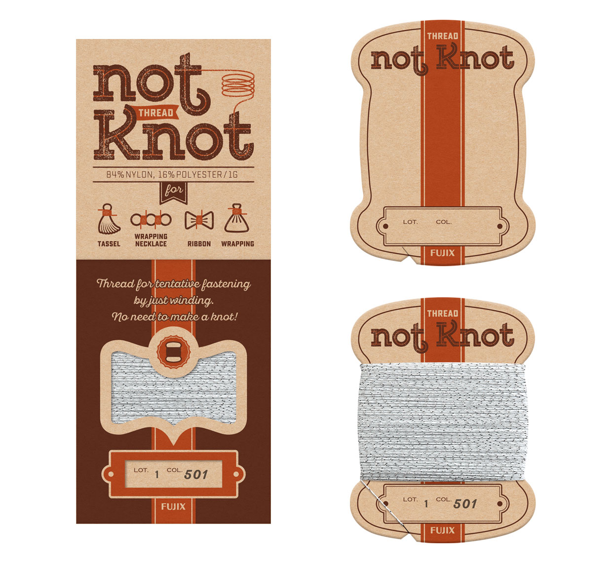 ラベルデザイン『not Knot（ノットノット）』フジックス