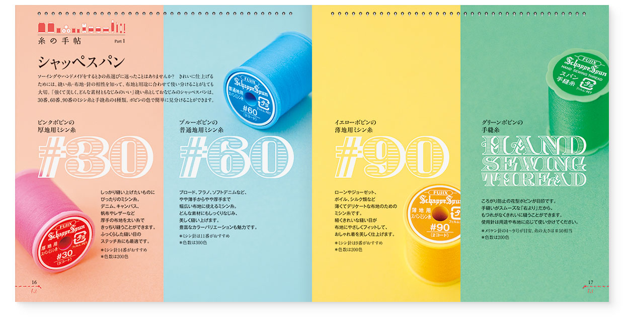 冊子|手作りレシピ『fil vol.36』フジックス|page-16-17 冊子|手作りレシピ『fil vol.36』フジックス|page-16-17|糸の手帖:シャッペスパン