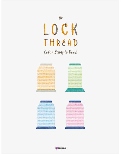 カラーサンプルブック｜糸の色見本帳『ロックミシン糸（総合）』フジックス