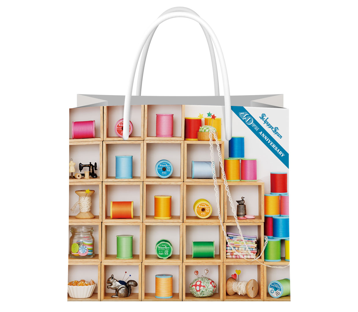 ショッパー｜ペーパーバッグ『シャッペスパン40周年』フジックス｜裏面