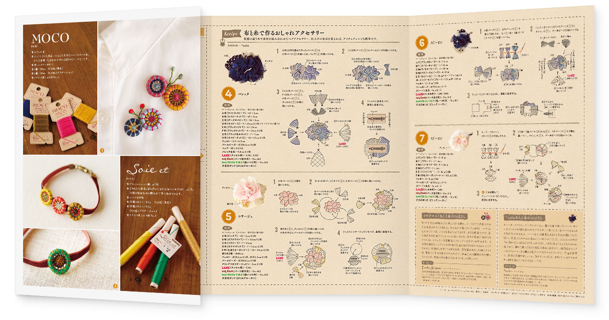 冊子|手作りレシピ『itoto 2018』フジックス|観音折り面 page-02|中面 page-05-06 冊子|手作りレシピ『itoto 2018』フジックス|観音折り面 page-02|中面 page-05-06